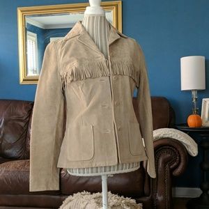 SHALA fringe suede jacket